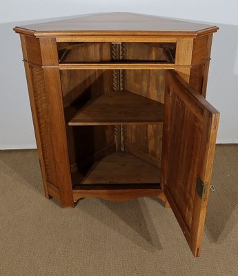 Solid Walnut Corner Cabinet-RVK-1195653