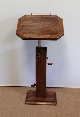 Solid Walnut Lectern, 1940s-RVK-1000065