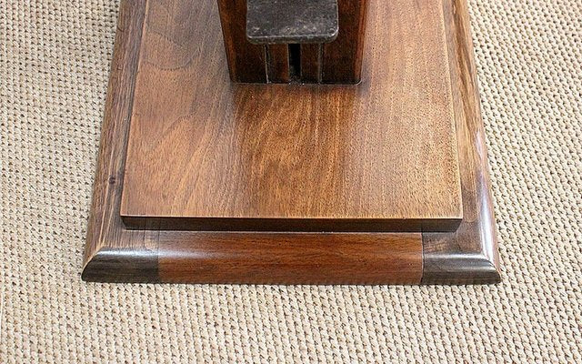 Solid Walnut Lectern, 1940s-RVK-1000065