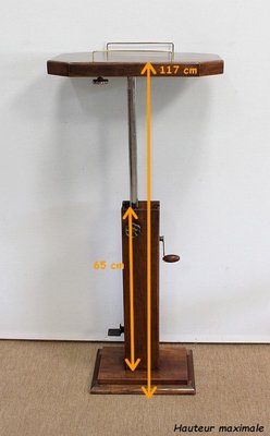 Solid Walnut Lectern, 1940s-RVK-1000065