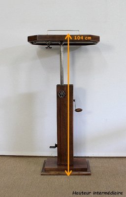 Solid Walnut Lectern, 1940s-RVK-1000065