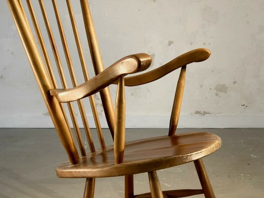 Solid Wood Rocking Chair, 1950s-NLF-960911