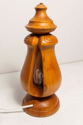 Solid Wood Table Lamp, 1960s-VQY-1250537