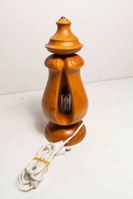 Solid Wood Table Lamp, 1960s-VQY-1250537