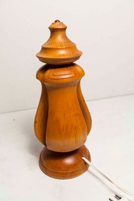 Solid Wood Table Lamp, 1960s-VQY-1250537