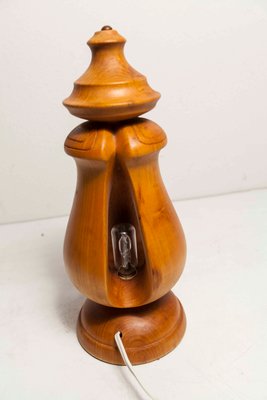 Solid Wood Table Lamp, 1960s-VQY-1250537