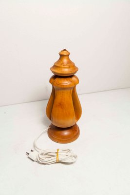 Solid Wood Table Lamp, 1960s-VQY-1250537