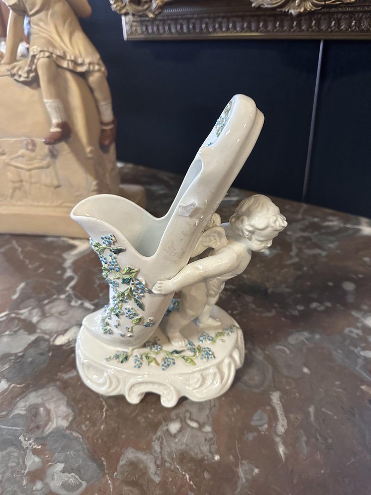 Soliflore Figurine in Sévres Porcelain