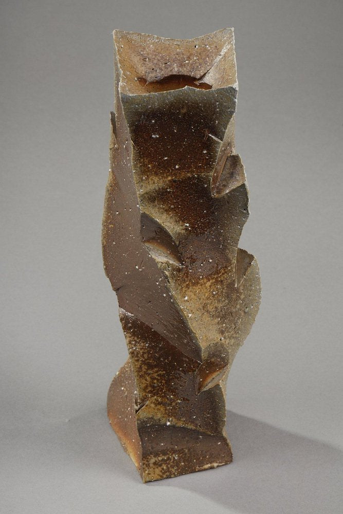 Soliflore Sculpture Bizen Pottery by Mori Taiga Artist, Japan