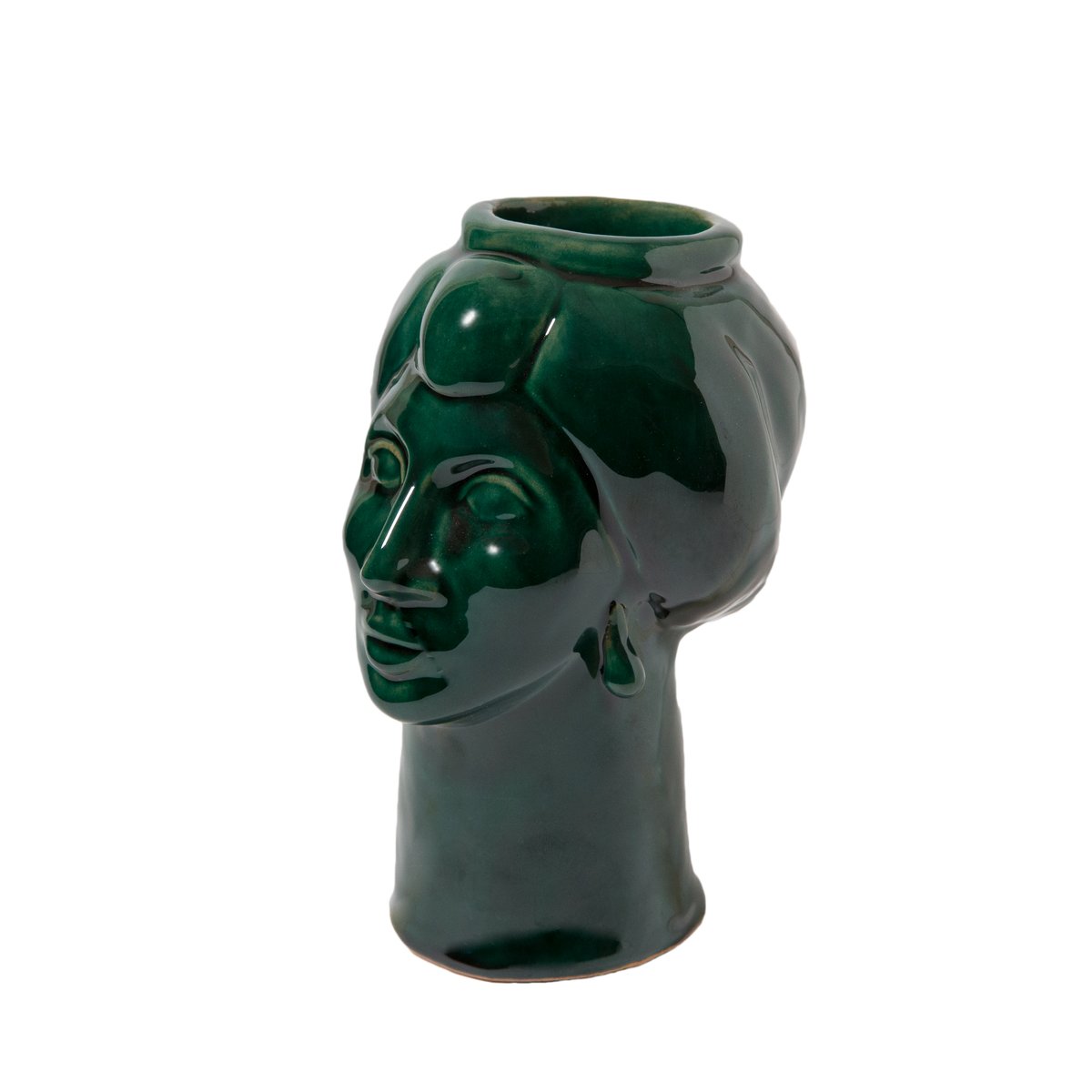 Solimano & Roxelana Figures, Small • Green Ucria from Crita Ceramiche, Set of 2