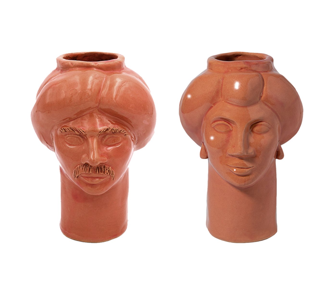 Solimano & Roxelana Figures, Small • Pesa Leonforte from Crita Ceramiche, Set of 2