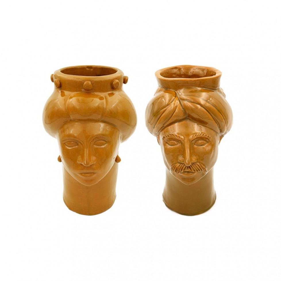 Solimano & Roxelana M Figures • Sabbia Falconara from Crita Ceramiche, Set of 2