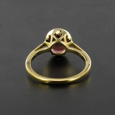 Solitaire Rhodolite Garnet Ring-OLU-896341