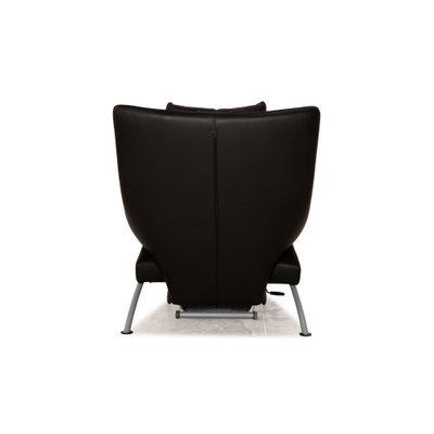 Solo 699 Leather Armchair in Black from WK Wohnen-RQW-1748386