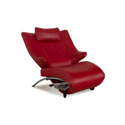 Solo 699 Leather Armchair in Red from WK Wohnen-RQW-2036317