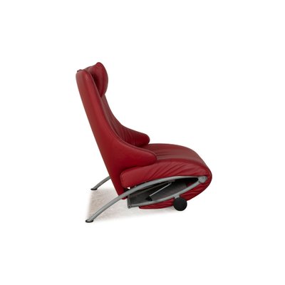 Solo 699 Leather Armchair in Red from WK Wohnen-RQW-2036317