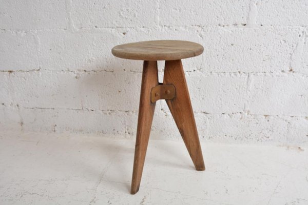 Solvay Stool by Jean Prouvé, 1941-BF-2028016