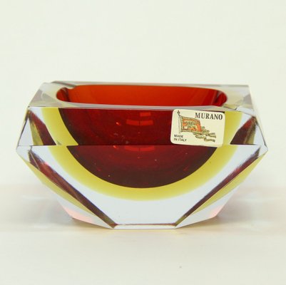 Sommerso Murano Glass Ashtray by Alessandro Mandruzzato, 1960s-NE-669496