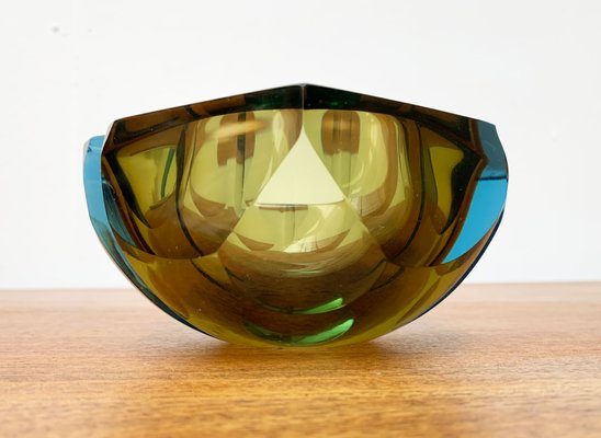 Sommerso Murano Glass Bowl, 1970s-UAH-1425389