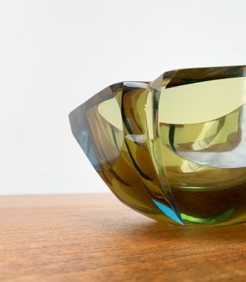 Sommerso Murano Glass Bowl, 1970s-UAH-1425389