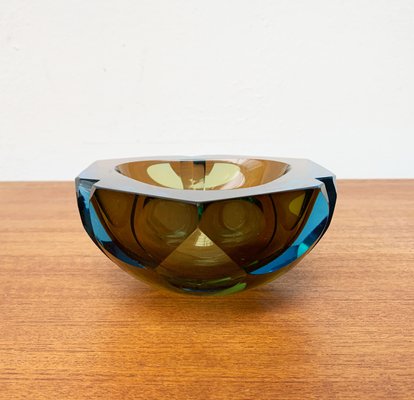 Sommerso Murano Glass Bowl, 1970s-UAH-1425389