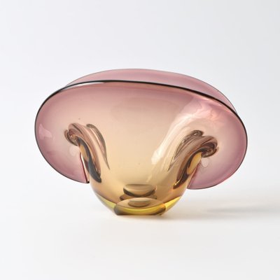 Sommerso Murano Glass Clamshell Bowl, 1950s-IXK-1788014