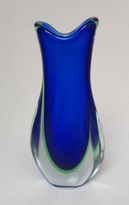 Sommerso Murano Glass Vase by Flavio Poli, 1960s-QDP-844023