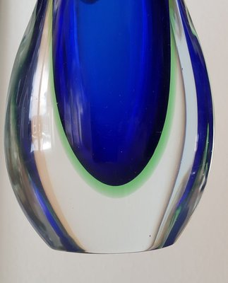 Sommerso Murano Glass Vase by Flavio Poli, 1960s-QDP-844023