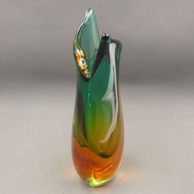 Sommerso Murano Glass Vase by Flavio Poli for Seguso, 1950s-WK-1338103