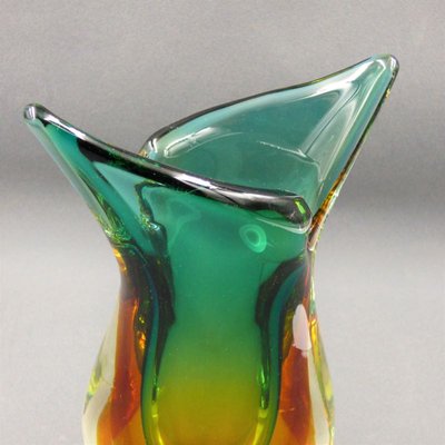 Sommerso Murano Glass Vase by Flavio Poli for Seguso, 1950s-WK-1338103