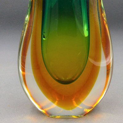 Sommerso Murano Glass Vase by Flavio Poli for Seguso, 1950s-WK-1338103