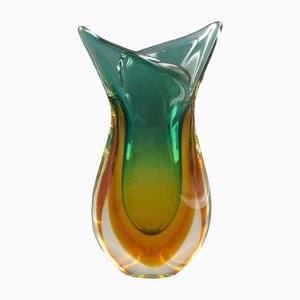 Sommerso Murano Glass Vase by Flavio Poli for Seguso, 1950s-WK-1338103