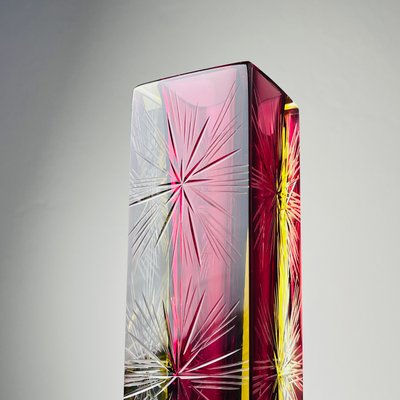 Sommerso Murano Glass Vase by Pagnin & Bon, 1960s-WQC-2035702