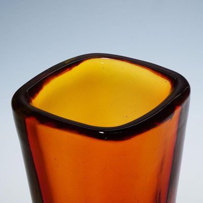 Sommerso Murano Vase by Flavio Poli for Seguso, 1950s-KJP-1801619