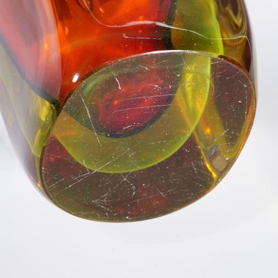 Sommerso Murano Vase by Flavio Poli for Seguso, 1950s-KJP-1801619