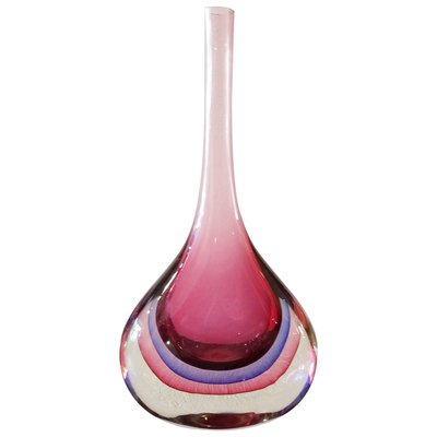 Sommerso Vase by Flavio Poli for Seguso Vetri D'Arte, 1960s-FGA-923247