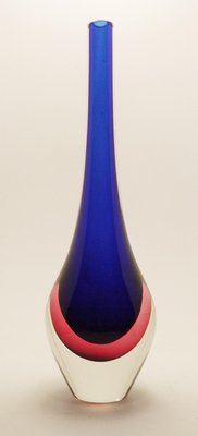 Sommerso Vase by Flavio Poli for Seguso Vetri d'Arte, Italy, 1960s-FGA-923260