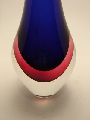 Sommerso Vase by Flavio Poli for Seguso Vetri d'Arte, Italy, 1960s-FGA-923260