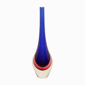 Sommerso Vase by Flavio Poli for Seguso Vetri d'Arte, Italy, 1960s-FGA-923260