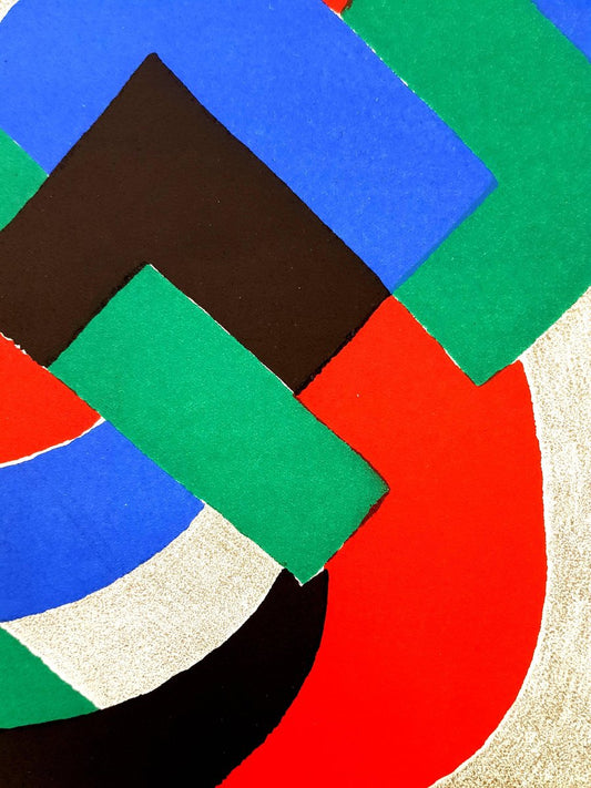 Sonia Delaunay - Composition - Original Lithograph 1972