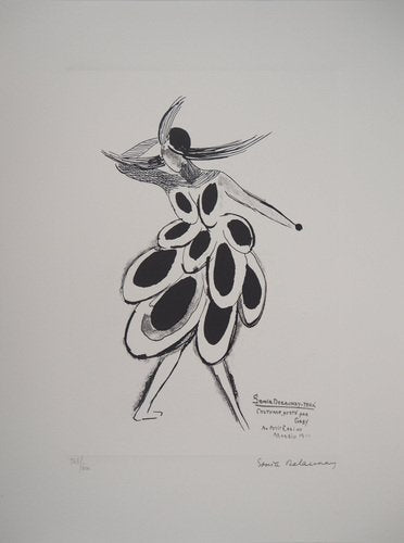 Sonia Delaunay, Spanish Dress, Lithograph