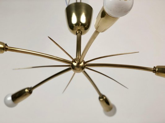 Sonne Ceiling Lamp in Brass from J. T. Kalmar, Austria, 1950s-BAF-1797725