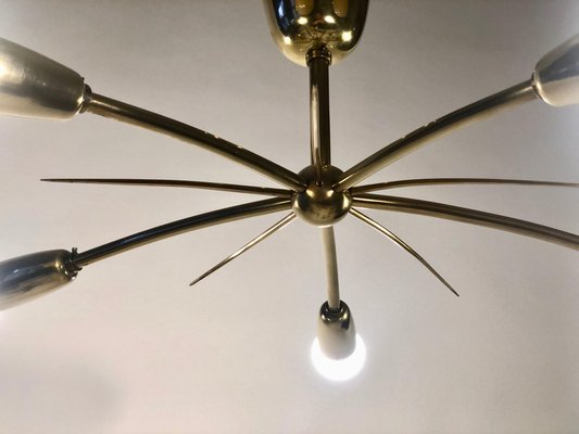 Sonne Ceiling Lamp in Brass from J. T. Kalmar, Austria, 1950s-BAF-1797725