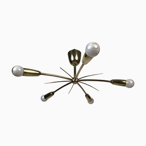 Sonne Ceiling Lamp in Brass from J. T. Kalmar, Austria, 1950s-BAF-1797725