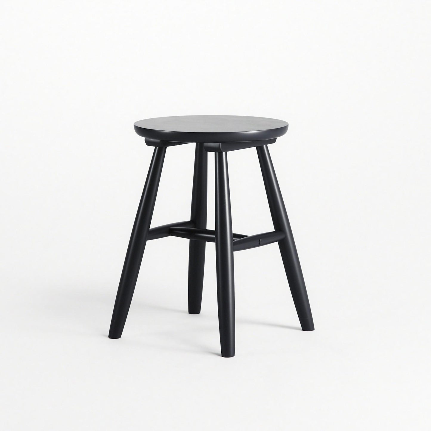 Department Wood Stool H15 Black