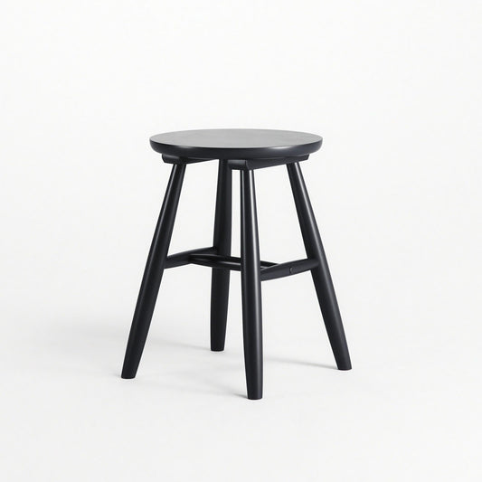 Department Wood Stool H15 Black