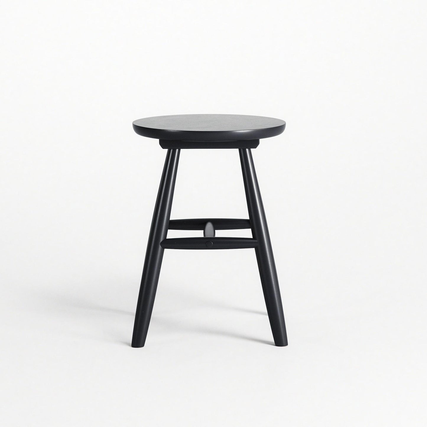 Department Wood Stool H15 Black