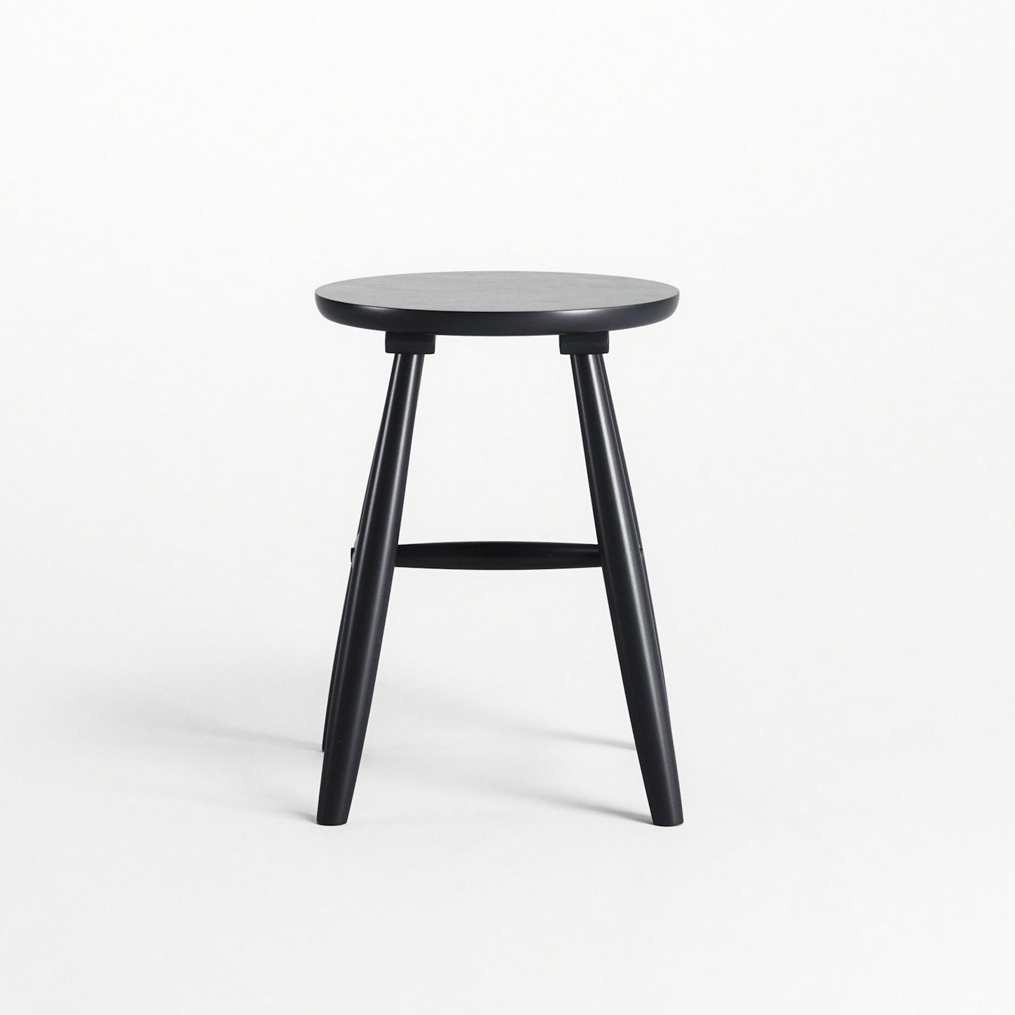 Department Wood Stool H15 Black