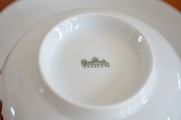 Soup Bowls & Saucer by Wolf Karnagel for Rosenthal, 1970s, Set of 4-OV-574763