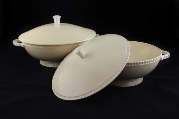 Soup Tureens from Boch Frères, La Louviere, 1920s, Set of 2-IJR-778670